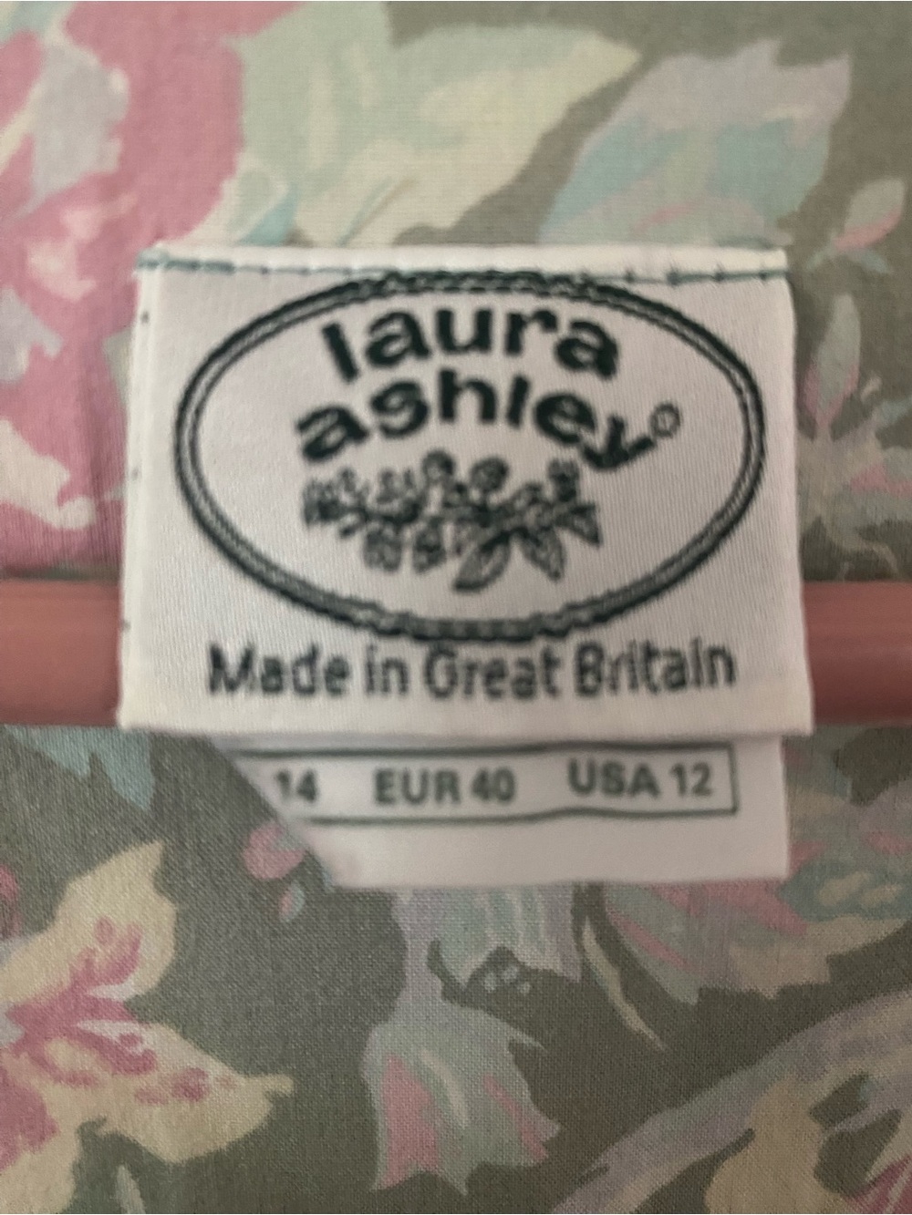 Laura Ashley Pastel Floral Blouse in Pink & Green - Picture 2 of 10